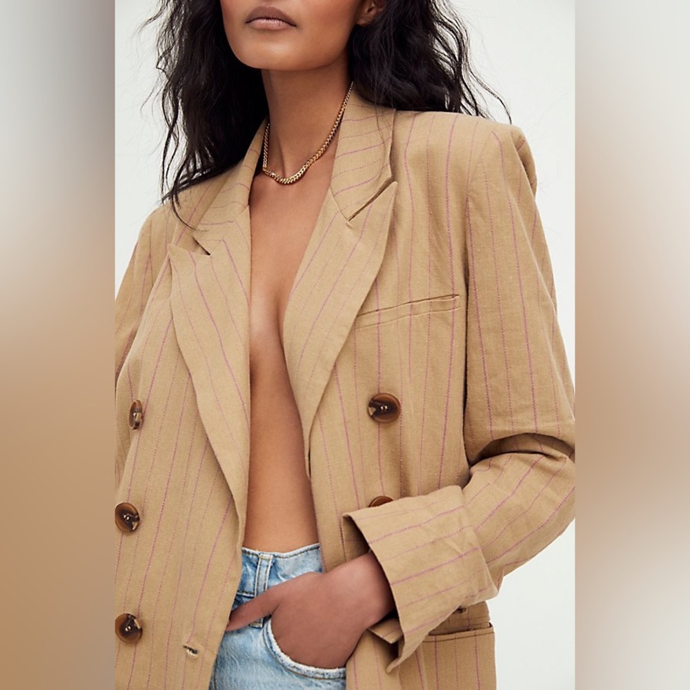 Free People Ashby Blazer Sand Small